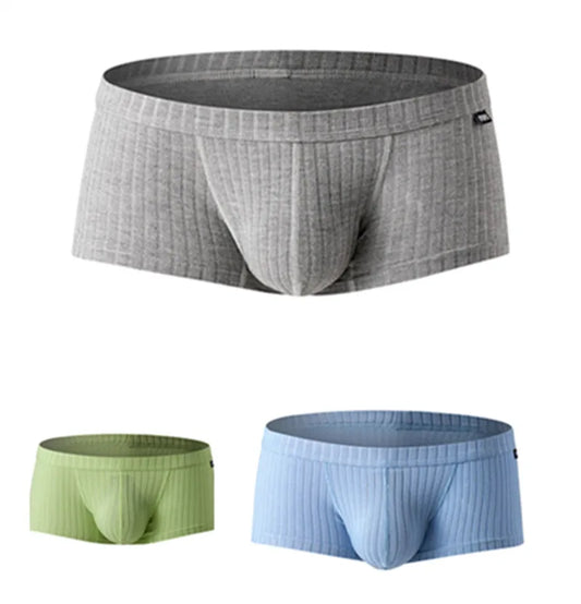 Men's Breathable Boxer Briefs with Enhanced Support 