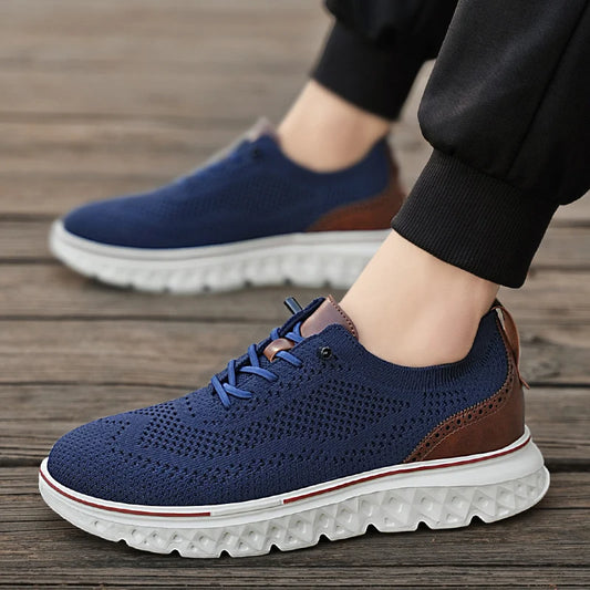 Men's Breathable Mesh Casual Sneakers - Comfortable & Stylish Athletic Shoes for Men