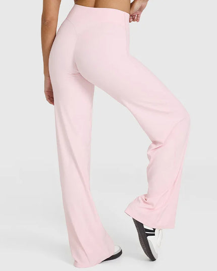 Women’s Flared Pants, Straight-Leg, Loose Fit