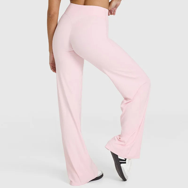 Women’s Flared Pants, Straight-Leg, Loose Fit