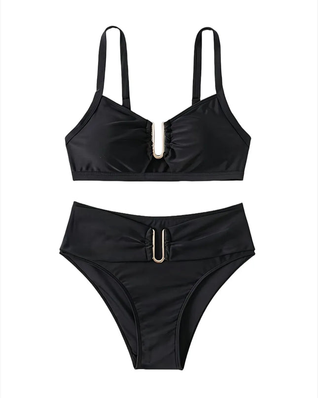 High-Waisted Women's Two-Piece Swimsuit