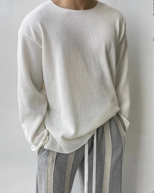 Men's Lightweight Casual Long-Sleeve Sweater