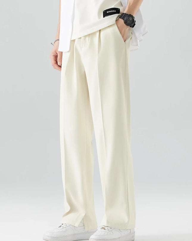 Men's Korean Style Straight Loose Wide Leg Casual Pants