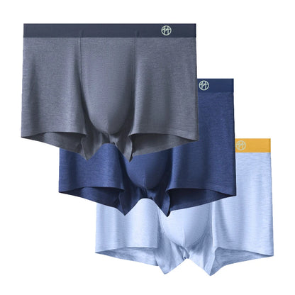 3-Pack Bamboo Fiber Men's Breathable Boxer Briefs – Comfortable, Eco-Friendly Men’s Underwear Set