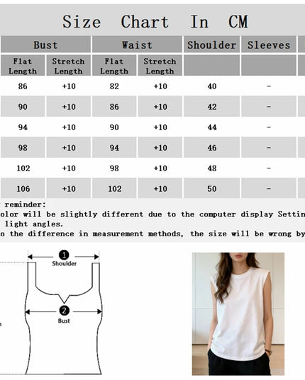 Women's Loose Sleeveless Tank Top - Casual Fit Vest