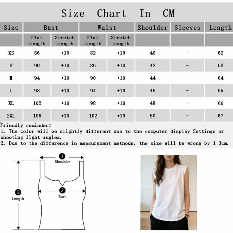 Women's Loose Sleeveless Tank Top - Casual Fit Vest