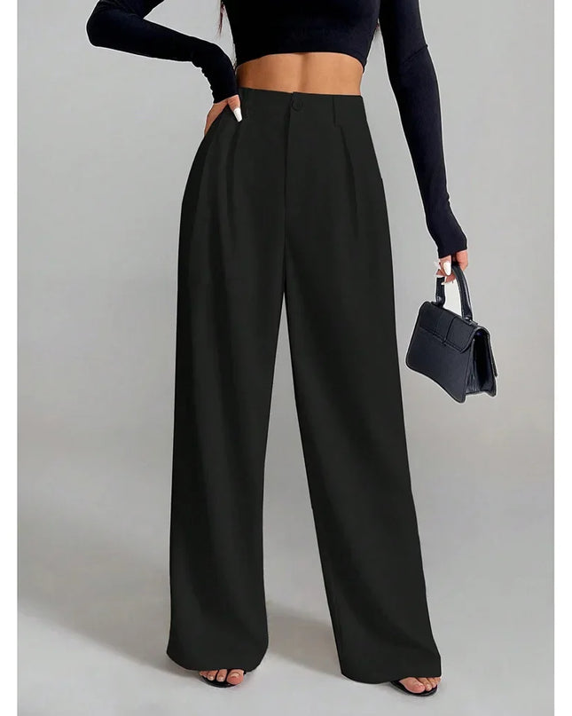 High-Waisted Straight-Leg and Wide-Leg Pants for Women