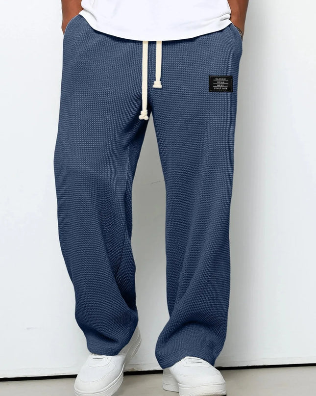 Men's Loose-Fit Wide-Leg Casual Sweatpants