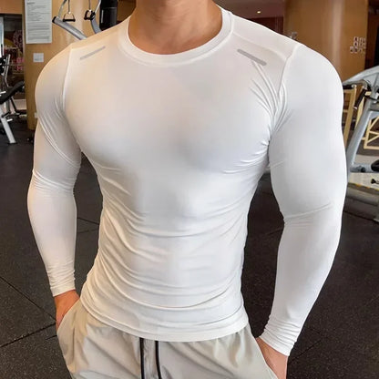 Men's Slim Fit Long Sleeve Compression Sweater