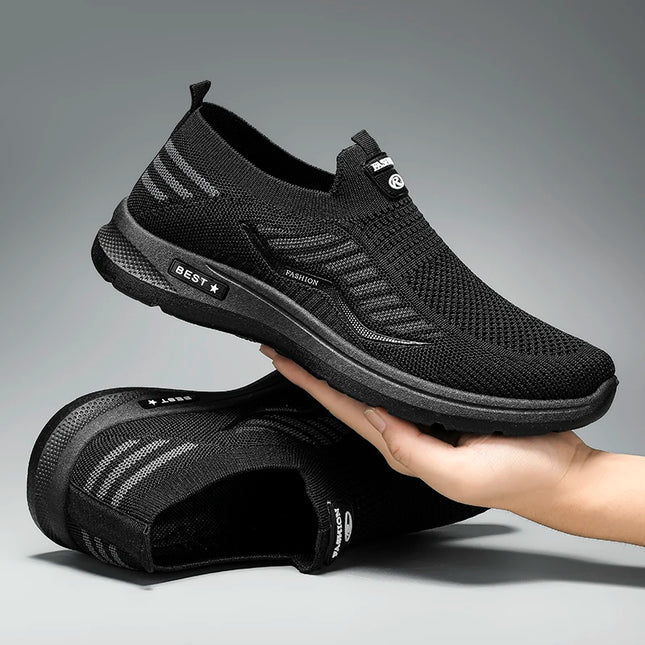 Lightweight Breathable Mesh Casual Shoes for Men - Non-Slip Design