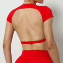 Breathable Backless Crop Tops for Women