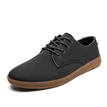 Men's Casual Canvas Slip-On Shoes – Comfortable Flat Sneakers for Everyday Wear