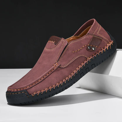 Men's Casual Slip-On Faux Leather Shoes - Various Colors