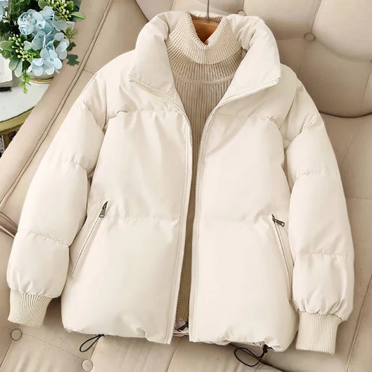 Women's Thermal Thickened Cotton-Padded Zipper Jacket 