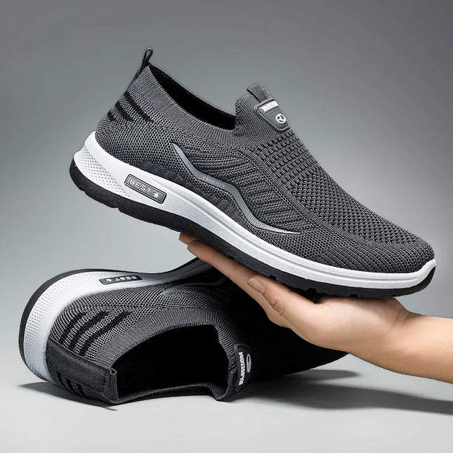 Lightweight Breathable Mesh Casual Shoes for Men - Non-Slip Design