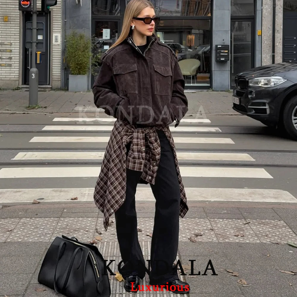 Women's Chic Faux Suede Jacket