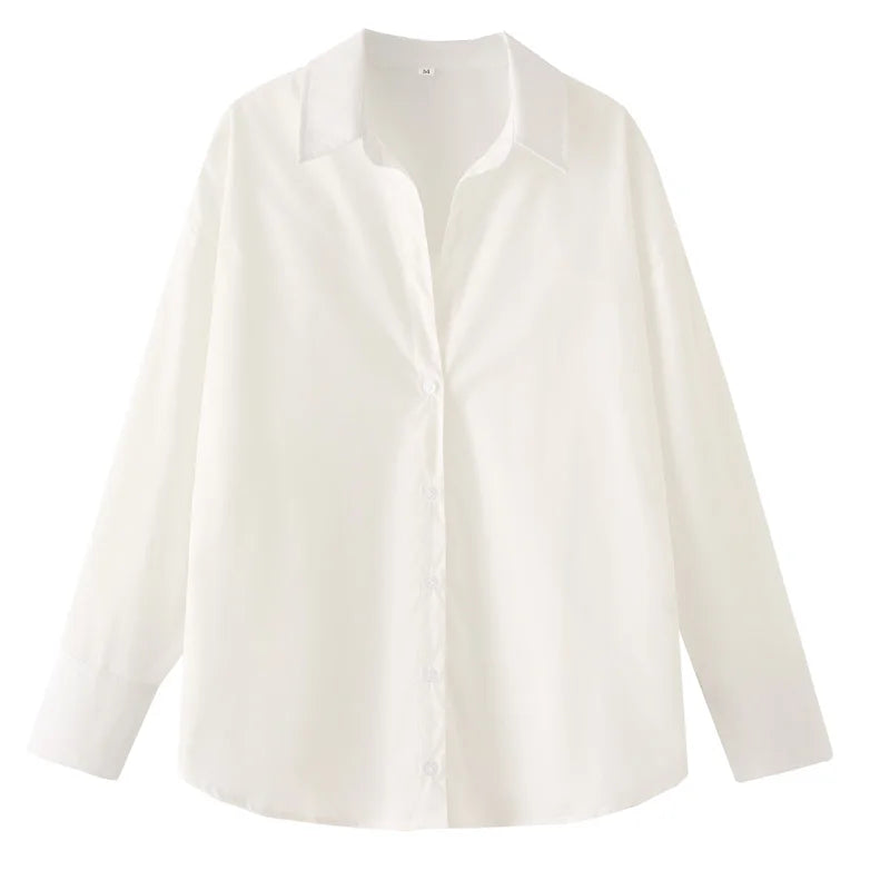 HXAO Women's Oversized Button-Up Shirt
