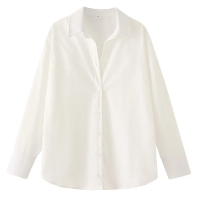 HXAO Women's Oversized Button-Up Shirt