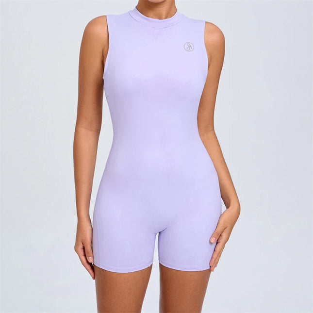 Women's Backless Athletic Jumpsuit – Comfortable, Breathable Sportswear for Women
