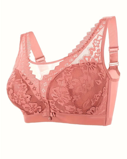 Women's Thin-Style No Steel Ring Lace Bra – Seamless, Lightweight, and Upper Support for Comfort