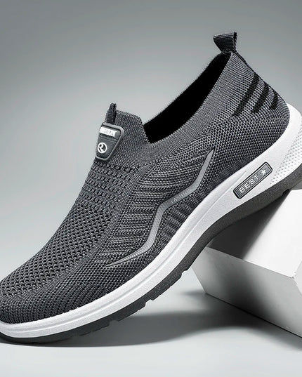 Lightweight Breathable Mesh Casual Shoes for Men - Non-Slip Design