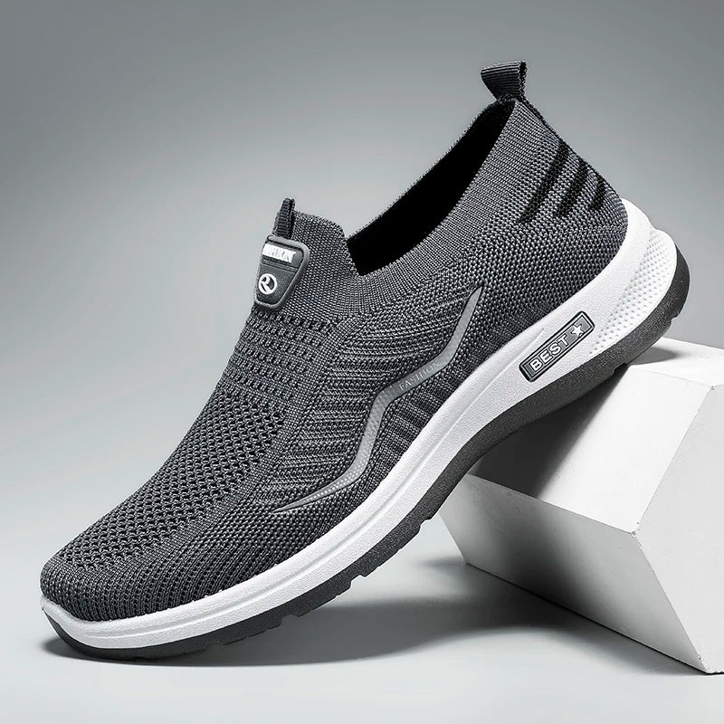 Lightweight Breathable Mesh Casual Shoes for Men - Non-Slip Design