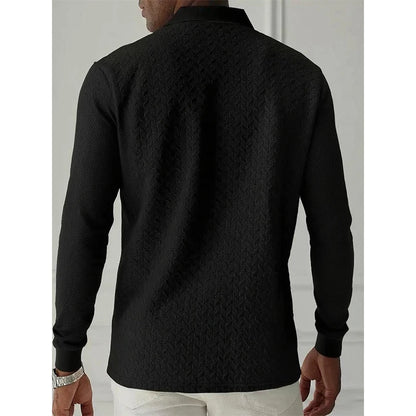 Men's Long Sleeve Button-Up Sweater - Stylish, Comfortable Knit