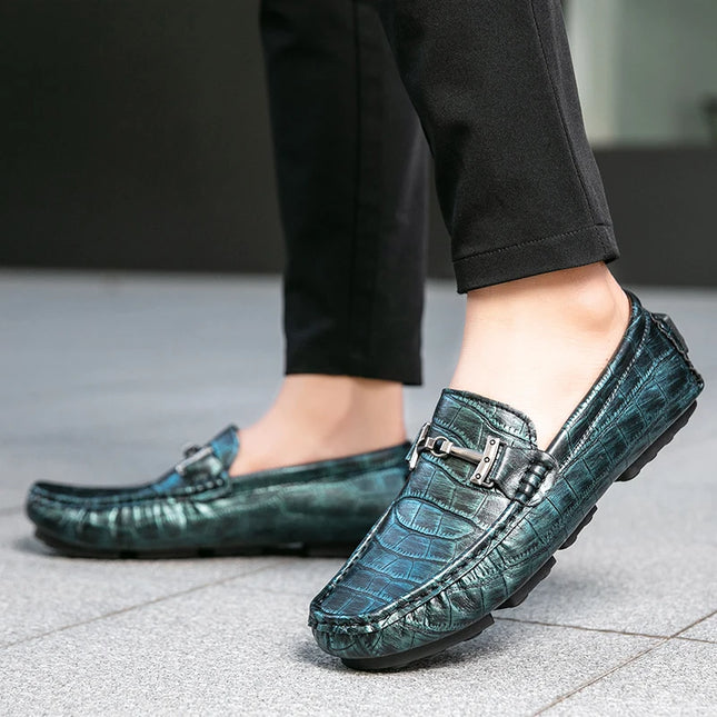 Men's Casual Leather Slip-On Loafers
