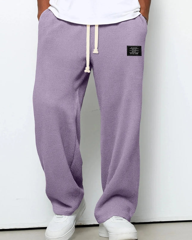 Men's Loose-Fit Wide-Leg Casual Sweatpants