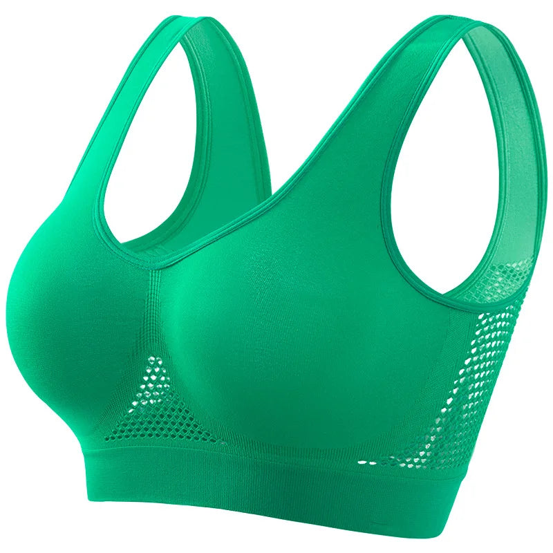 Women's Breathable Sports Bra with Soft Push-Up Support