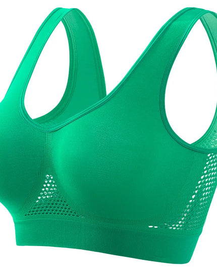 Women's Breathable Sports Bra with Soft Push-Up Support