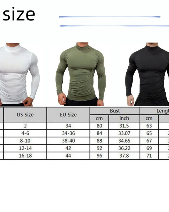 Men's Slim-Fit Long-Sleeved Shirt, Quick-Drying, Breathable, and Highly Elastic Sweater