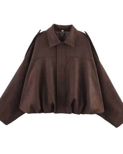 Vintage Women's Oversized Jacket - Loose Fit, Soft & Stylish Outerwear for Women