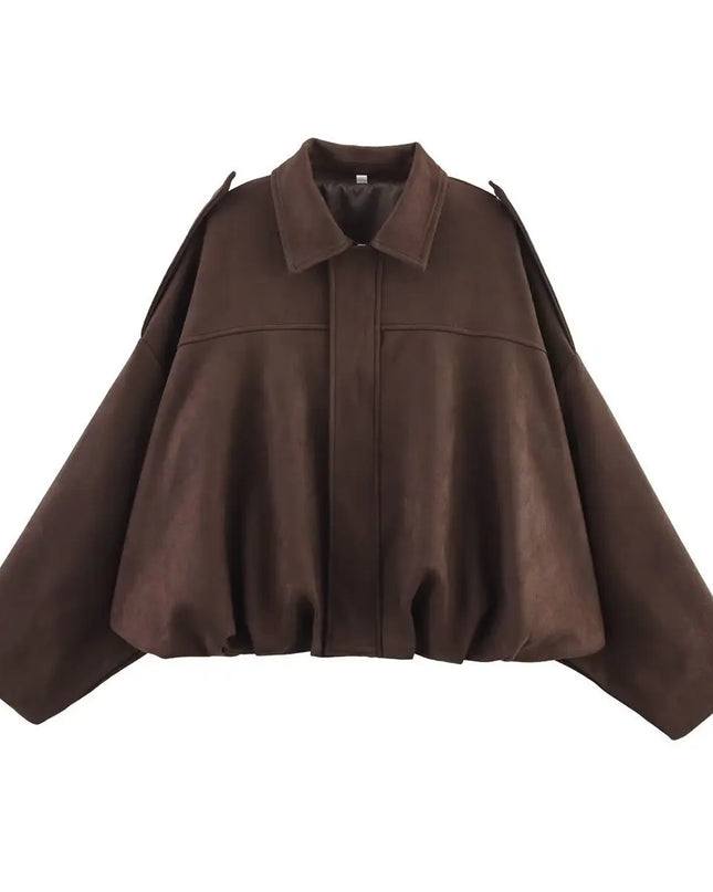 Vintage Women's Oversized Jacket - Loose Fit, Soft & Stylish Outerwear for Women