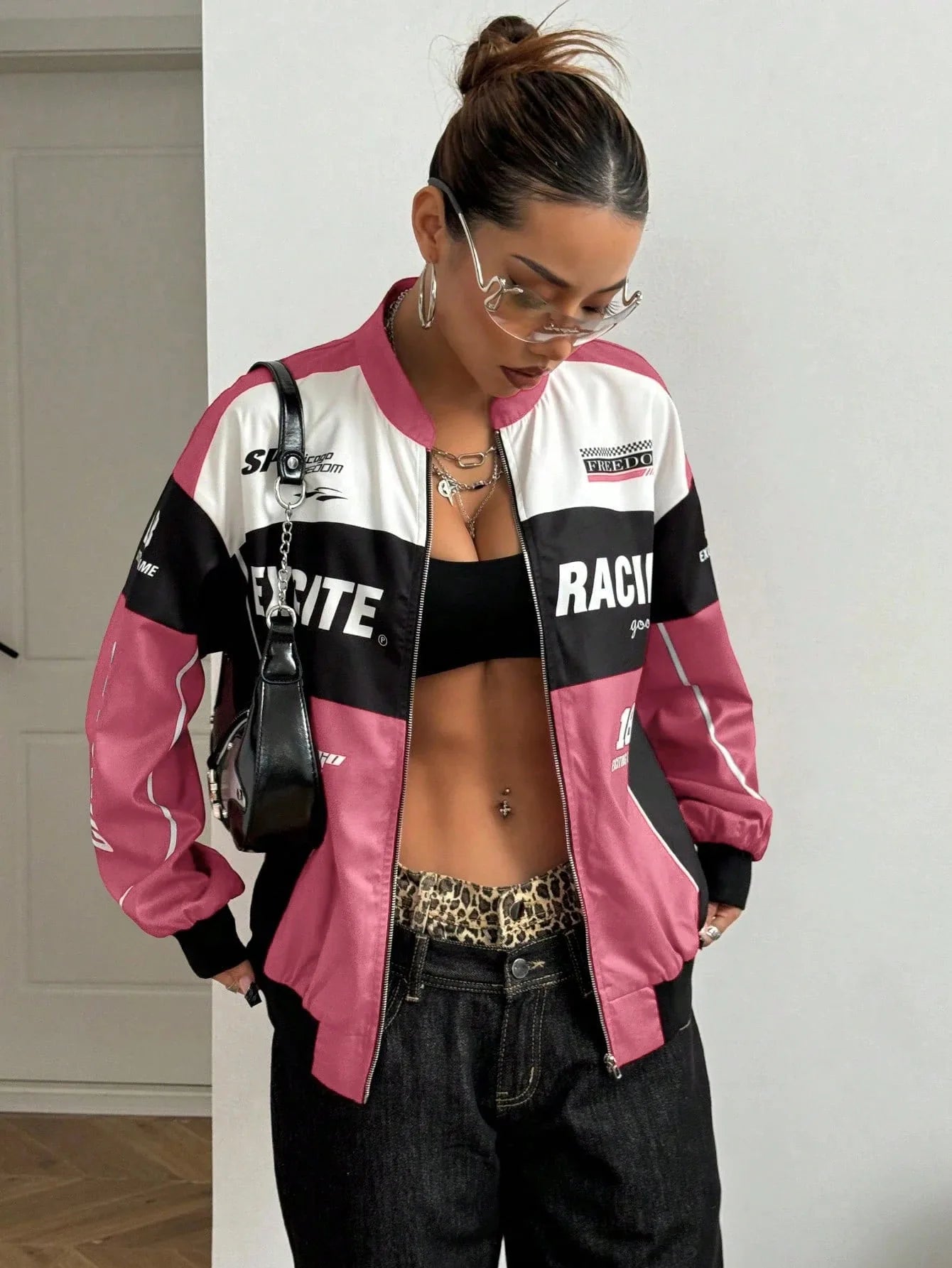 Women's Racer Jacket - Stylish & Lightweight Women's Bomber Jacket