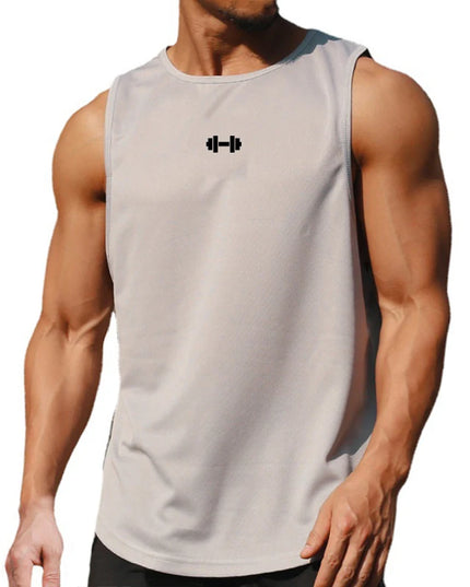 Men's Sleeveless Gym Tank Tops - Quick Dry Mesh, Loose Fit