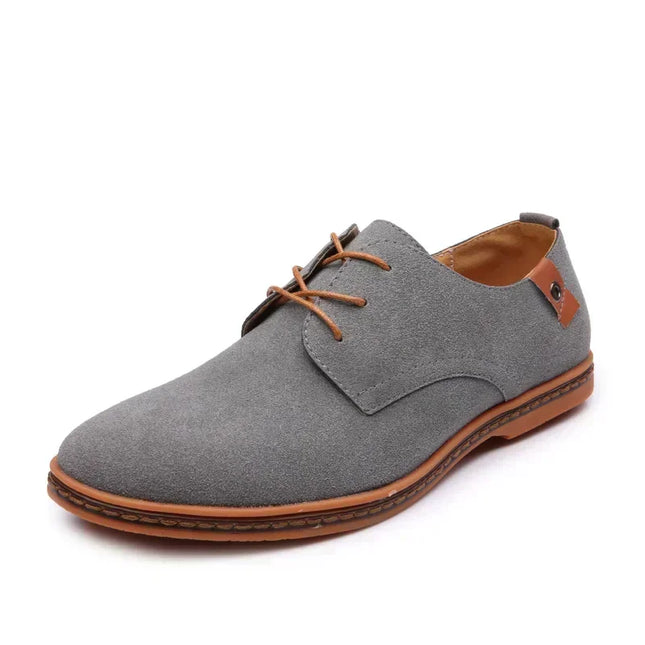 Men's Casual Faux Suede Lace-Up Shoes - Various Colors