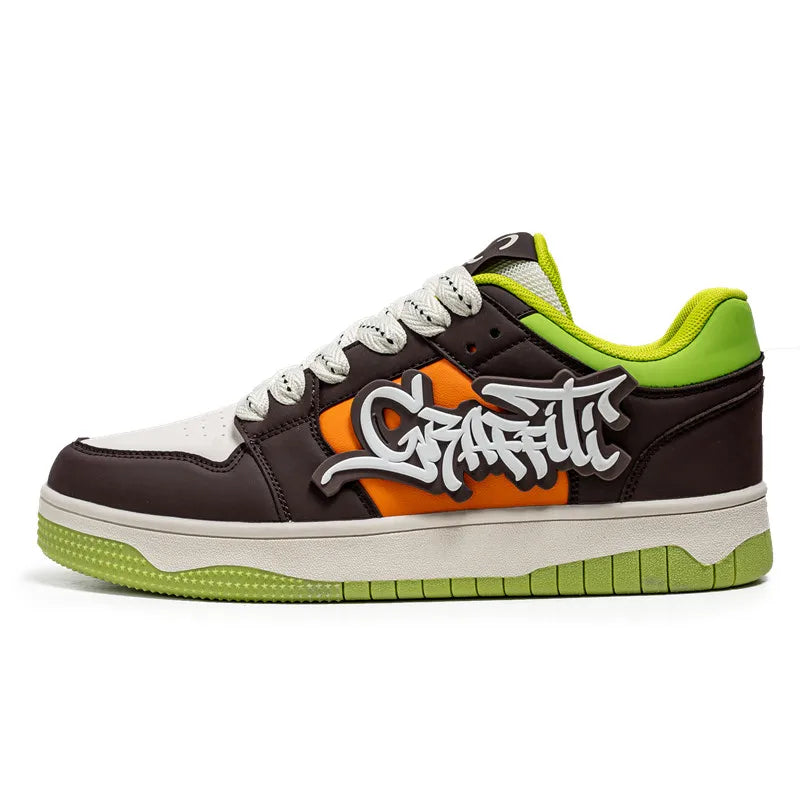Men's Streetwear Hip Hop Style Sneakers – Trendy Urban Designer Shoes for Men