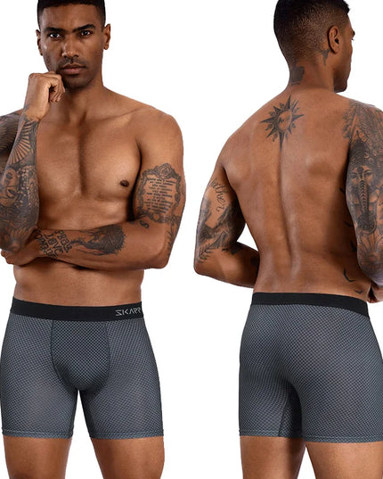 5-Pack Men's Stretch Boxer Briefs – Comfortable, Slim Fit Underwear for Men