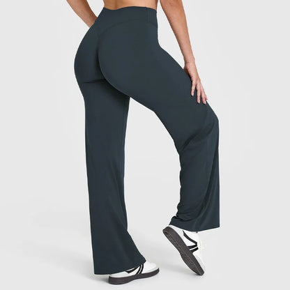 Women’s Flared Pants, Straight-Leg, Loose Fit