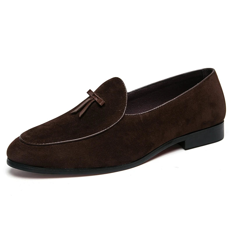 Men's Suede Slip-On Loafers - Stylish and Comfortable Men's Loafers