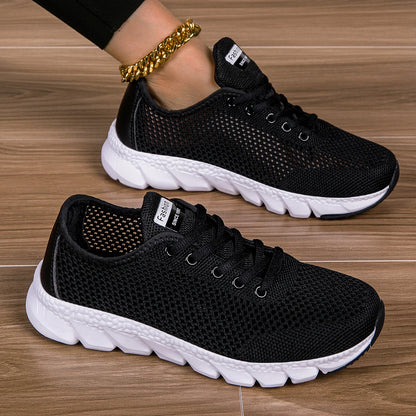 Women's Lightweight Running Sneakers with Side Mesh