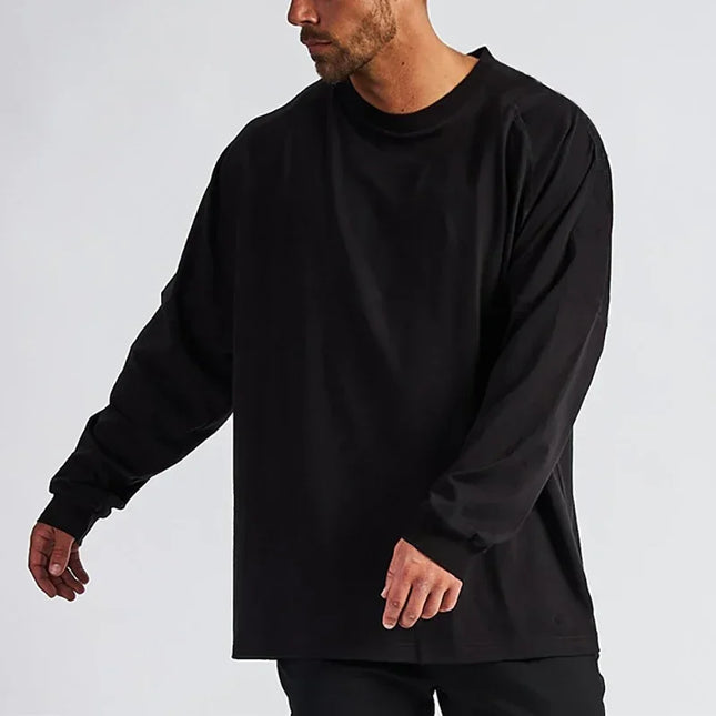 Oversized Men's Loose Fit Long Sleeve Breathable Sweater