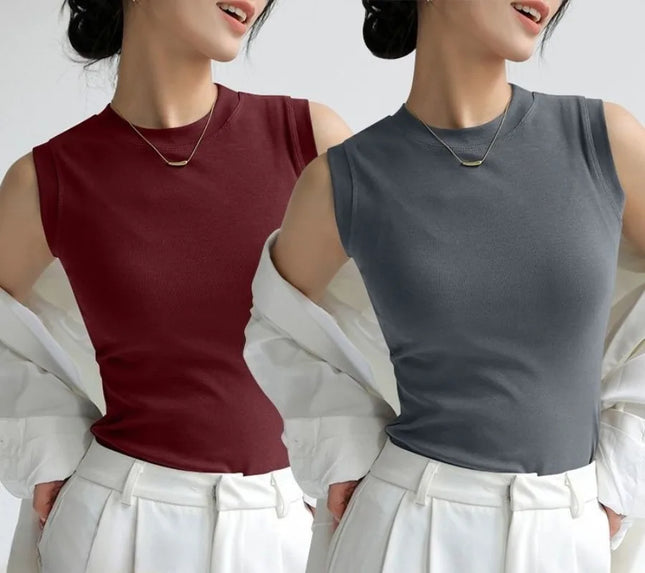 Women's Vest with Round Neck – Comfortable & Stylish Women's Tank Top