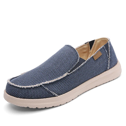 Men's Breathable Denim Canvas Slip-On Sneakers