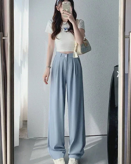 High-Waisted Straight-Leg and Wide-Leg Pants for Women