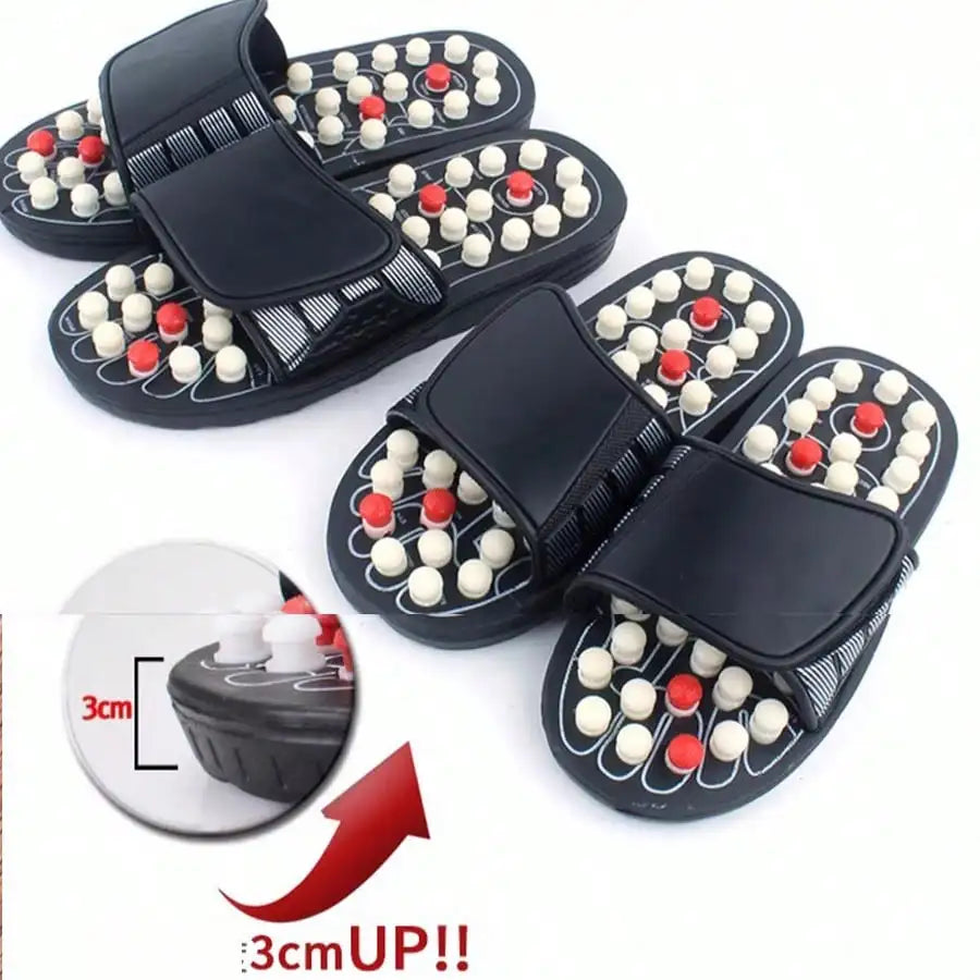 Unisex Foot Massage Slippers – Reflexology & Moxibustion Therapy for Relaxation and Foot Health