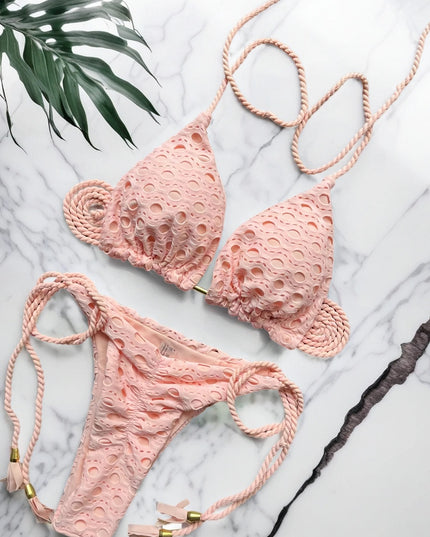 Women's 2-Piece Tassel Strap Bikini Set