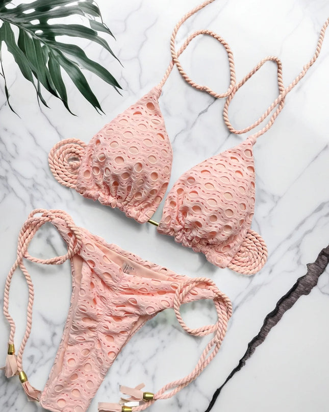 Women's 2-Piece Tassel Strap Bikini Set