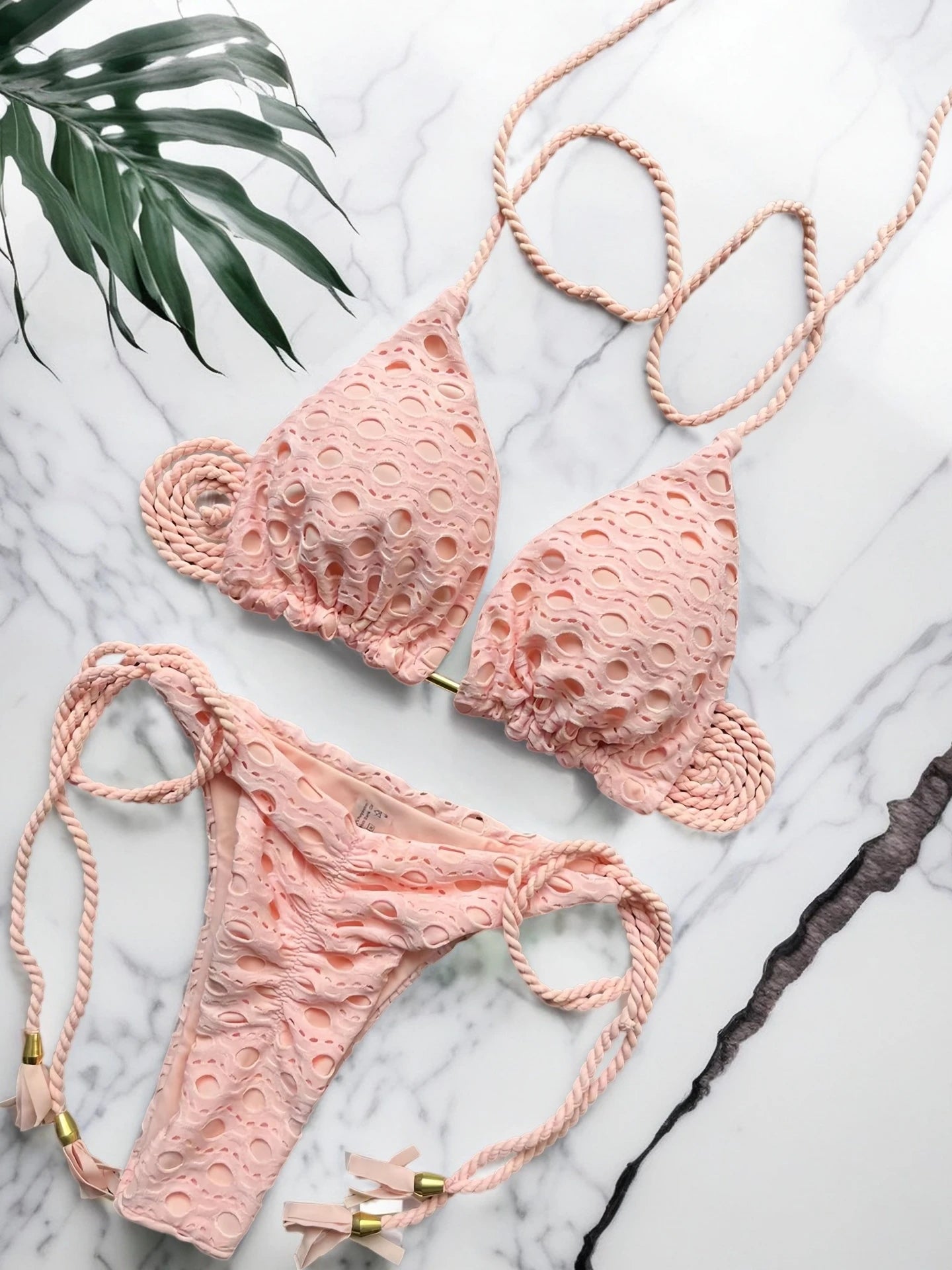 Women's 2-Piece Tassel Strap Bikini Set